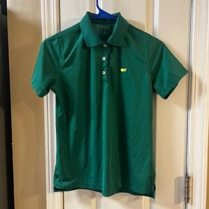 Masters Kids Youth Performance Green Polo Golf Shirt From The Masters Sz Small